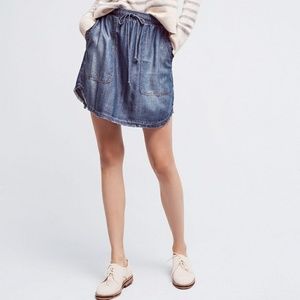 Cloth & Stone Boise Chambray Skirt Size Large